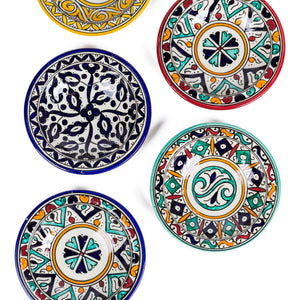 Plato árabe de cerámica de Fez 18cm