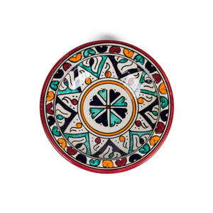 Plato árabe de cerámica de Fez 18cm