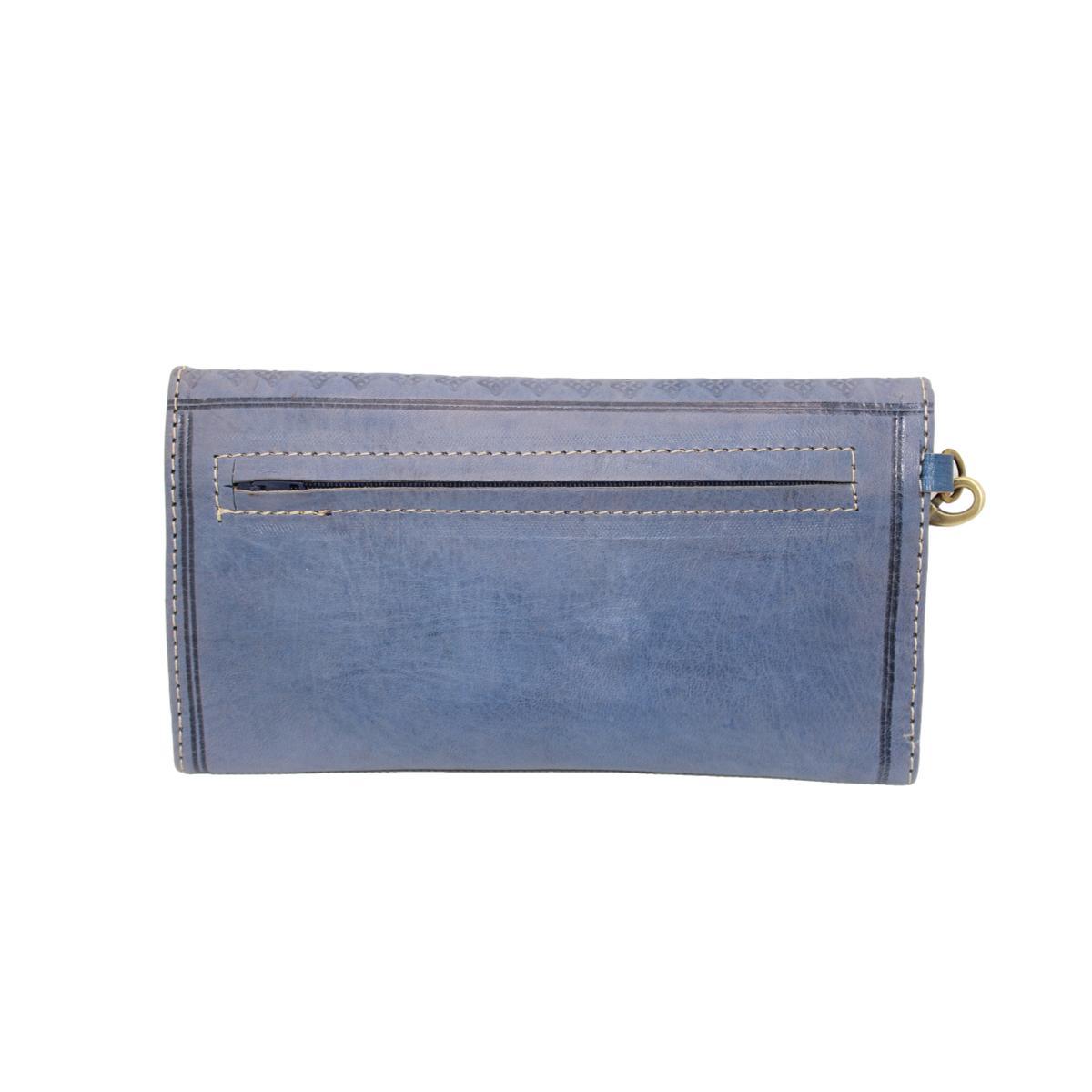 Monedero marroquí de cuero natural con asa - Varios colores