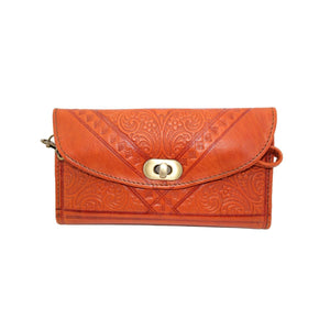 Monedero marroquí de cuero natural con asa - Varios colores