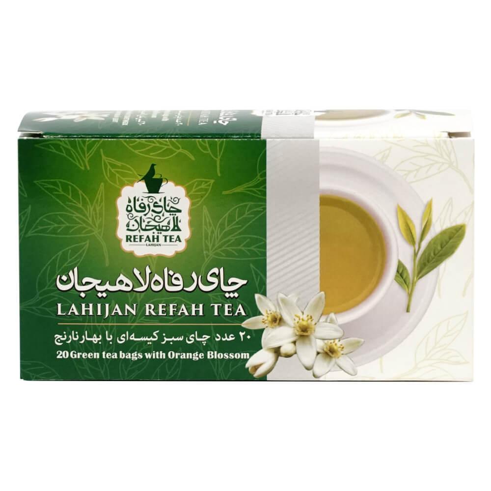 Té verde con azahar árabe en bolsitas